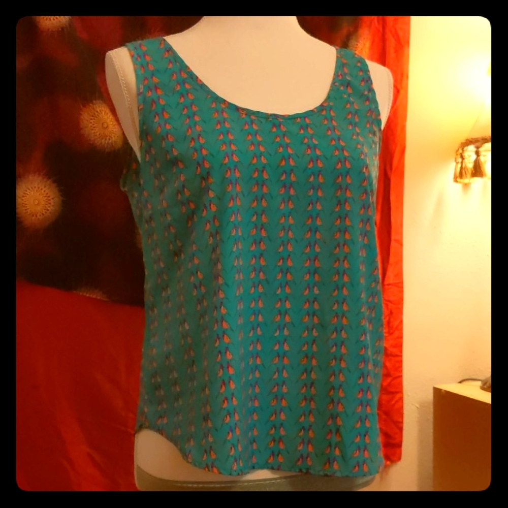 🐦💎 B Jewel 💯 synthetic tank w zip back closure